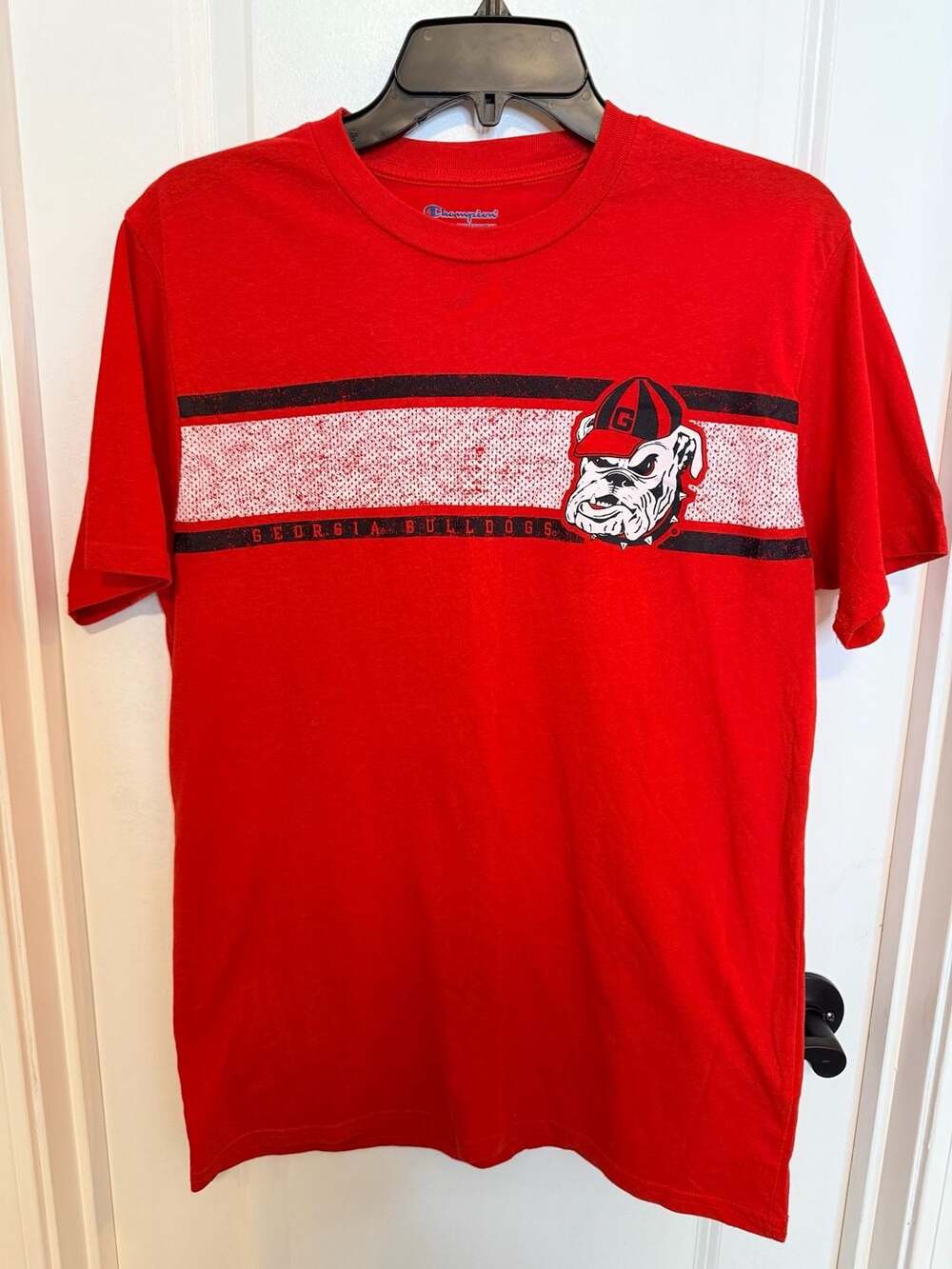 Champion Georgia Bulldogs T-Shirt Size M Red NCAA College Apparel